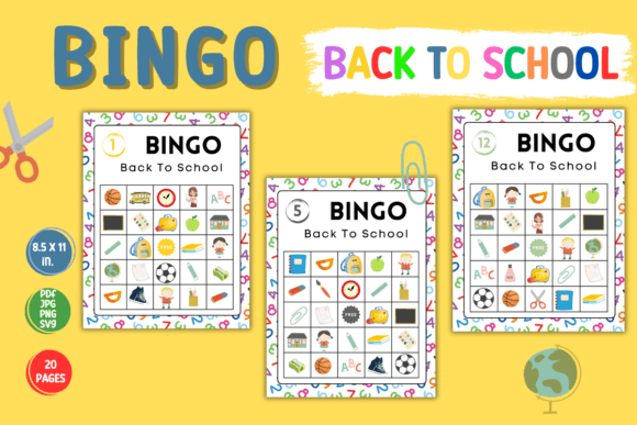 Back to School Bingo Game for Kids: A Fun and Educational Tool for Learning and Engagement
