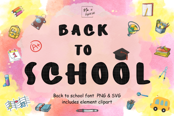 Back to School Black Paper Font Clipart: A Creative Essential for Designers and Entrepreneurs