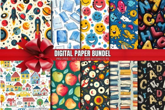 Back to School Digital Paper Seamless: A Strategic Resource for Creative and Business Goals