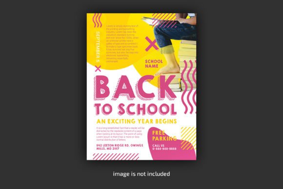 Back to School Flyer PSD Template