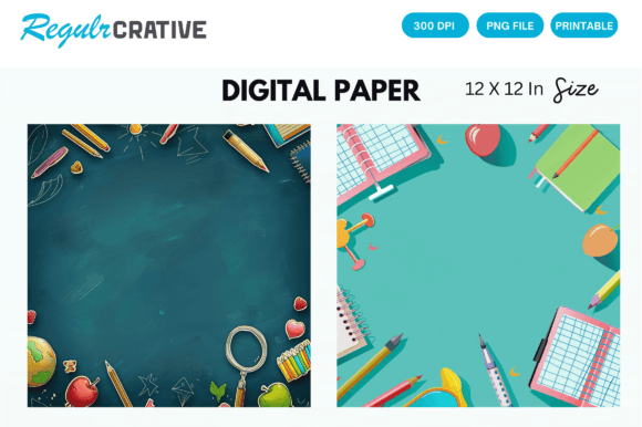 Back to School Planner Digital Paper: A Creative Essential for Designers and Crafters