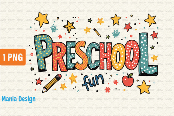 Back to School PNG Preschool Fun: A Creative Must-Have for Educators and Designers