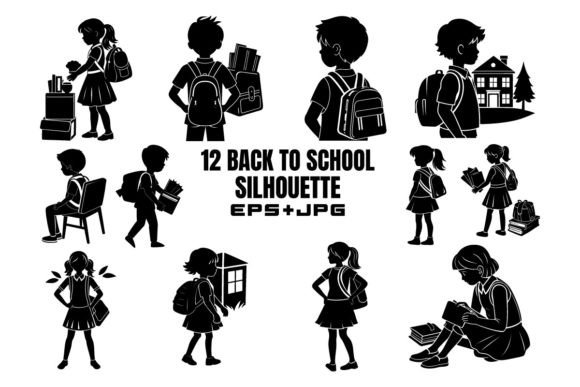 Back to School Silhouette: A Creative Resource for Educators and Designers