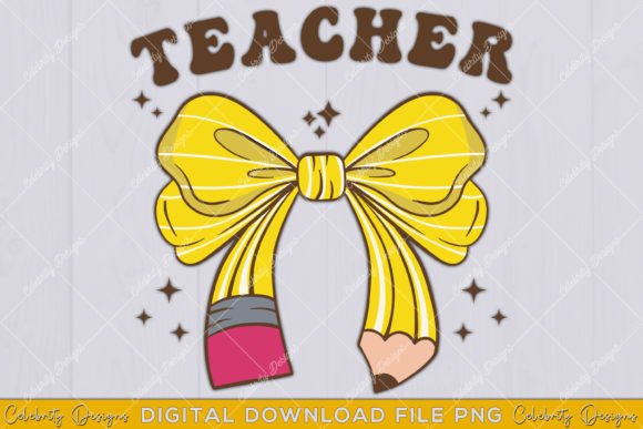 Back to School Teacher Pencil Coquette and Preschool Teacher Pencil Coquette Bow School: A Creative Resource for Educators