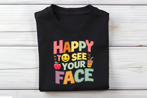 Happy to See Back to School T-Shirt Design: A Versatile Print for Every Occasion