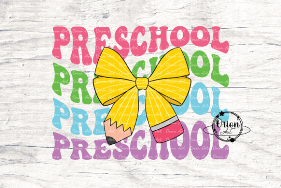 Preschool Pencil Bow Back to School PNG: A Versatile Design for Educational and Creative Use