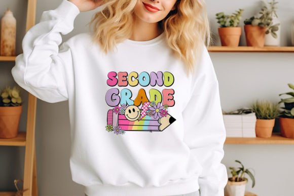 Second Grade Back to School Retro Groovy: A Timeless Design for Modern Creators