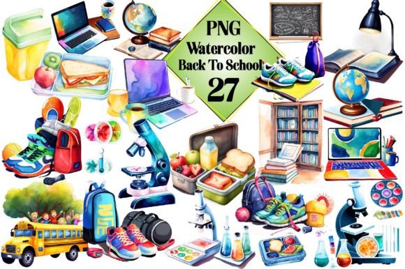 Watercolor Back to School Bundle: A Creative Resource for Every Need